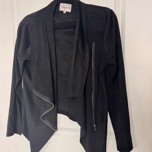 Vigoss Women's Black Draped Blazer